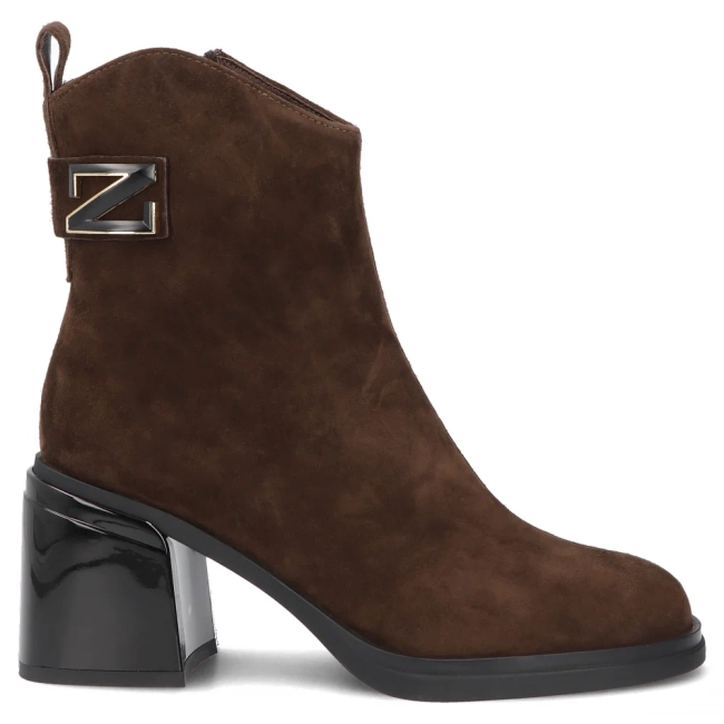 Leather ankle boots Filippo DBT8024/26 BR brown