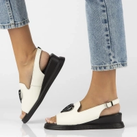 Leather sandals Filippo DS6069/25 WH white