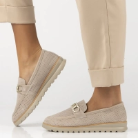 Leather shoes Filippo DP6851/25 BE beige