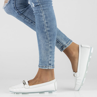 Leather loafers Filippo DP1202/23 WH white