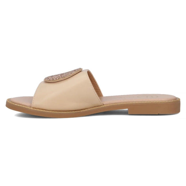 Klapki Filippo DK6217/24 BE beżowe