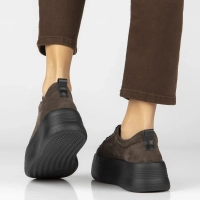 Leather sneakers Filippo DP8114/26 D BR brown
