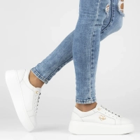 Leather sneakers Filippo DP6058/25 WH H white