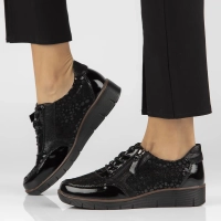 Leather shoes Filippo DP4912/23 BK L black