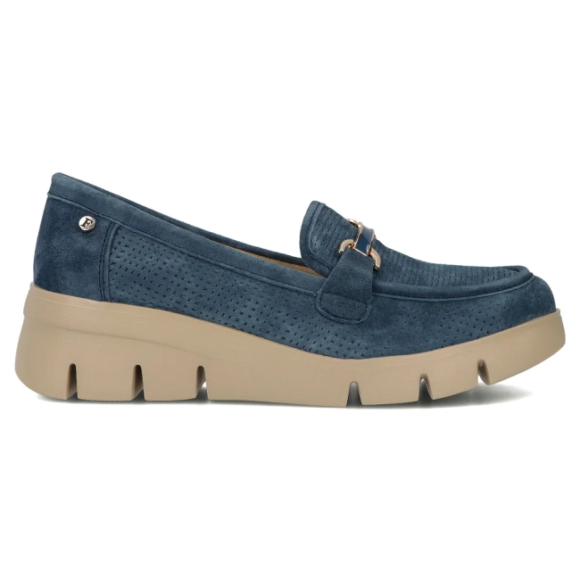 Leather shoes Filippo DP7002/25 BL blue