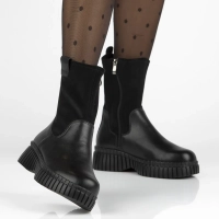 Leather ankle boots Filippo DBT7163/25 BK black