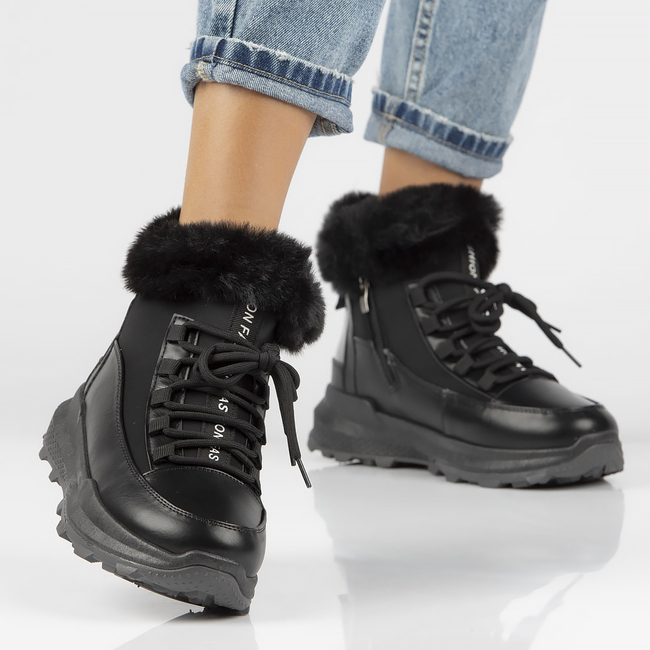Śniegowce Filippo DBT4243/22 BK czarne