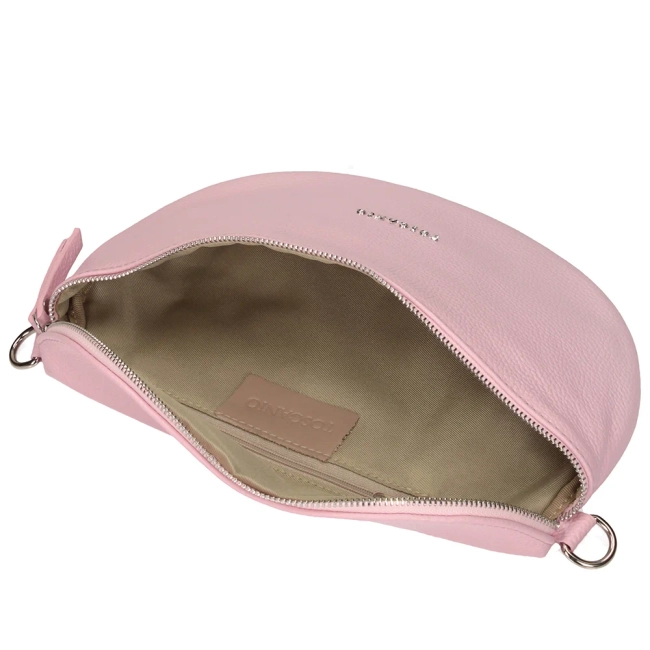 Pink leather crossbody bag Toscanio F181