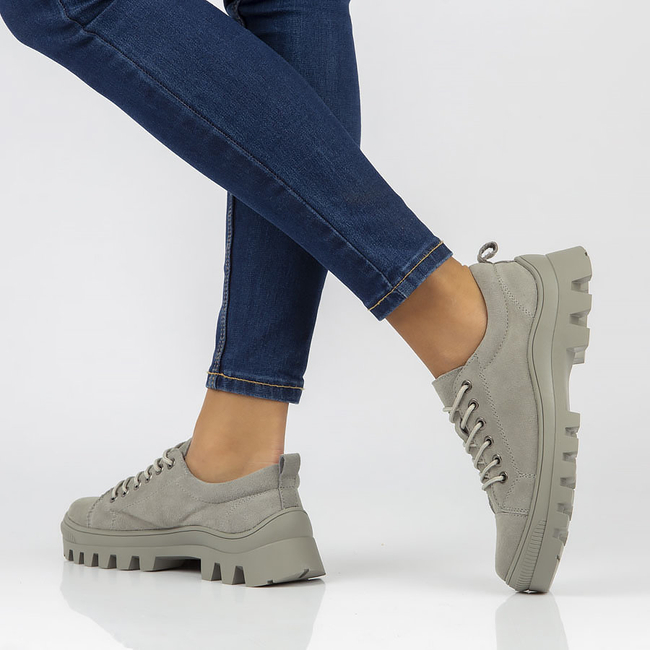 Leather shoes FILIPPO DP3522/22 GR grey