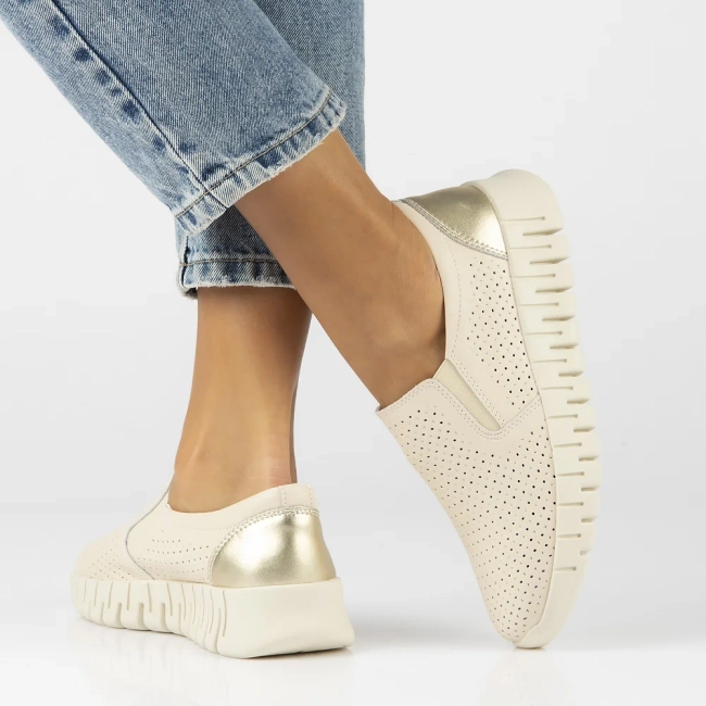 Leather shoes Filippo DP6081/24 BE beige