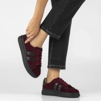 Skórzane sneakersy Filippo DP7981/26 BG bordowe