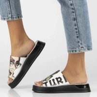 Leather flip-flops Filippo DK6158/25 WH white