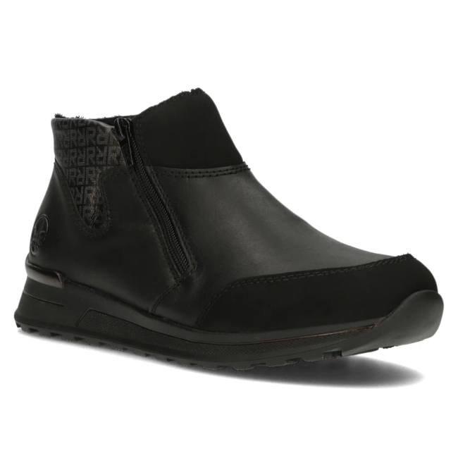 Rieker leather sneakers N1452-00 black