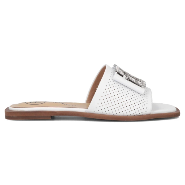 Leather flip-flops Filippo DK6985/25 WH white