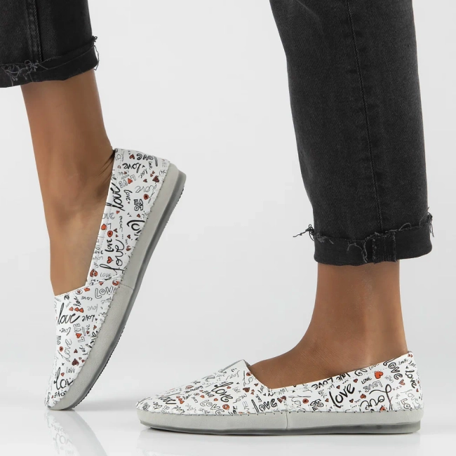 Skórzane półbuty Filippo DP031/24 WH MLT białe