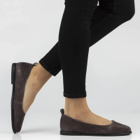 Skórzane baleriny Filippo DP7741/26 D BR brązowe