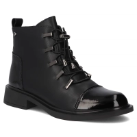 Leather ankle boots Filippo DBT7154/25 BK black