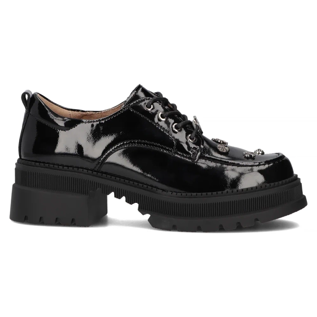 Leather shoes Filippo DP6459/24 BK L black