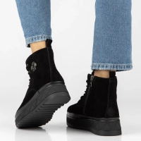 Leather ankle boots Filippo DBT8078/26 BK black