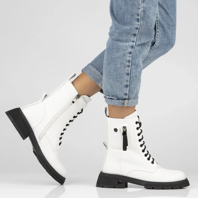 Artiker leather boots 53C0213 white