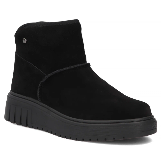 Leather platform ankle boots Filippo DBT8342/26 BK black