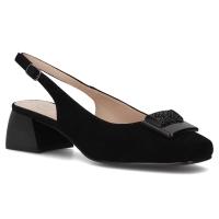 Leather pumps Filippo DP6945/25 BK SU black