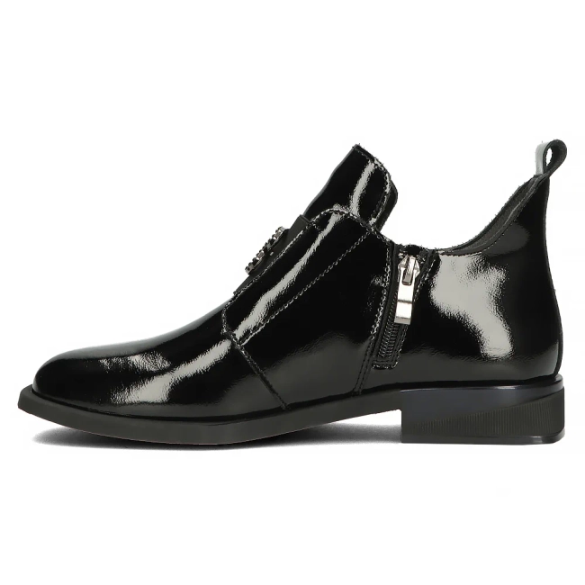 Skórzane botki Filippo DBT4763/23 BK czarne