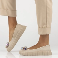 Leather shoes Filippo DP6996/25 BE beige