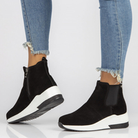 Leather ankle boots Filippo DBT3195/21 BK black