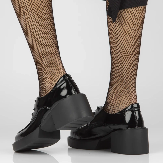 Leather shoes Filippo DP4919/23 BK L black