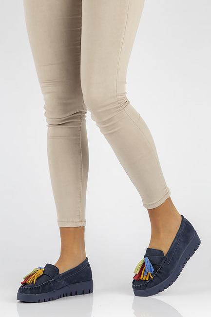 Leather shoes Filippo DP3535/23 NV navy