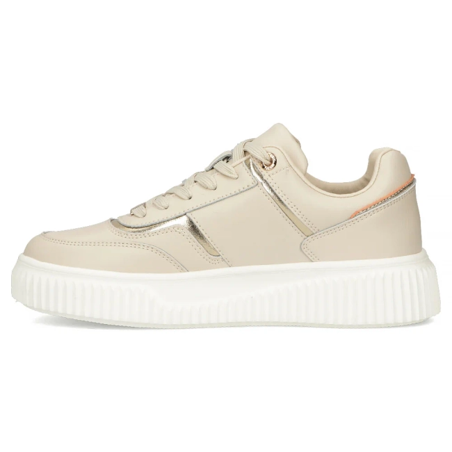 Leather sneakers Filippo DP6727/25 BE beige