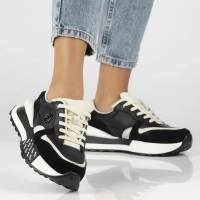 Skórzane sneakersy Filippo DP6447/24 BK czarne