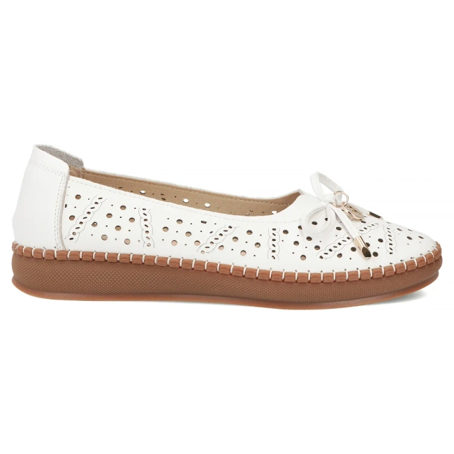 Leather shoes Filippo DP7664/26 WH white
