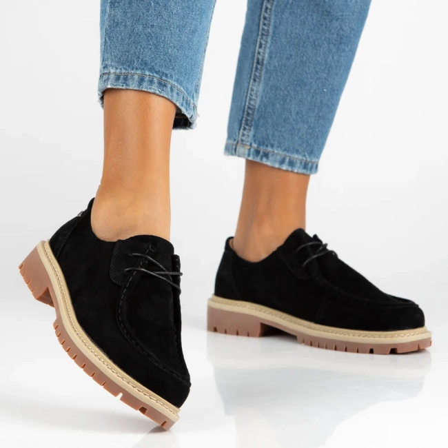 Leather shoes Filippo DP7497/26 BK black