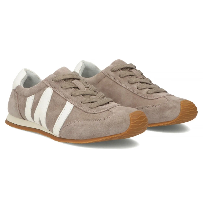 Leather sneakers Filippo DP7963/26 TP taupe
