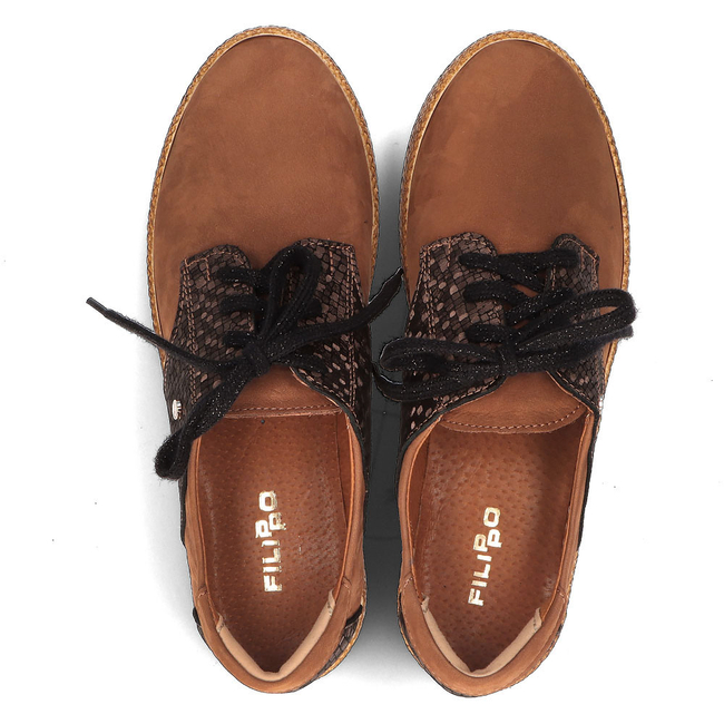 Leather shoes Filippo 10123 brown