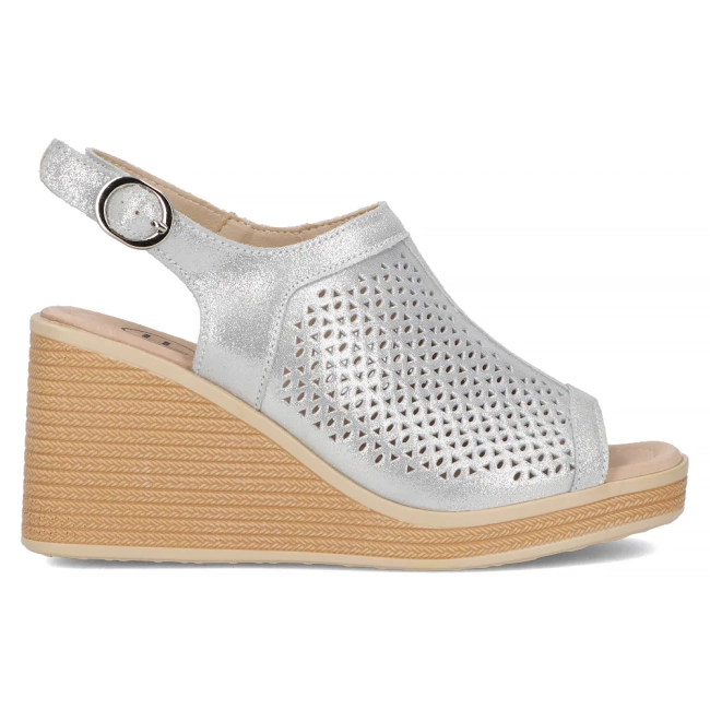 Leather sandals Filippo DS6053/24 SI silver