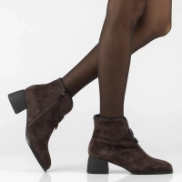 Leather heeled ankle boots Filippo DBT8200/26 D BR brown