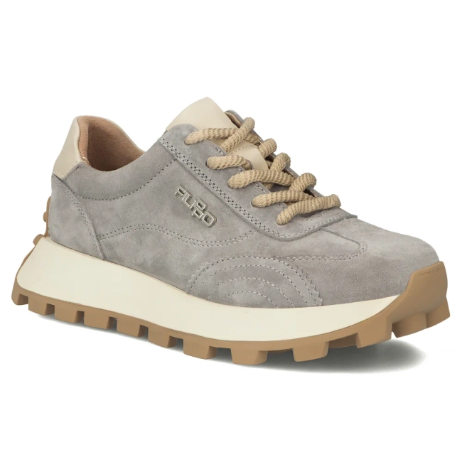 Leather sneakers Filippo DP7498/26 GR grey