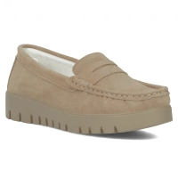 Leather loafers Filippo DP6045/24 BE beige