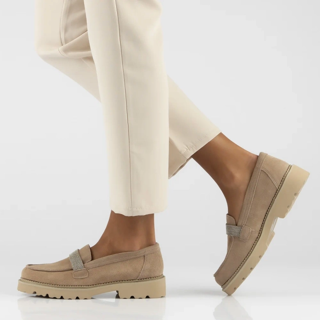 Leather shoes Filippo DP6214/24 BE beige