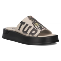 Leather flip-flops Filippo DK6158/25 BE beige