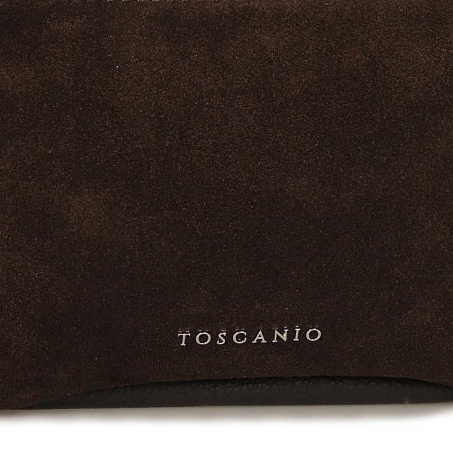 Leather handbag Toscanio G81 dark brown