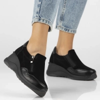 Leather shoes Filippo DP6473/25 BK black