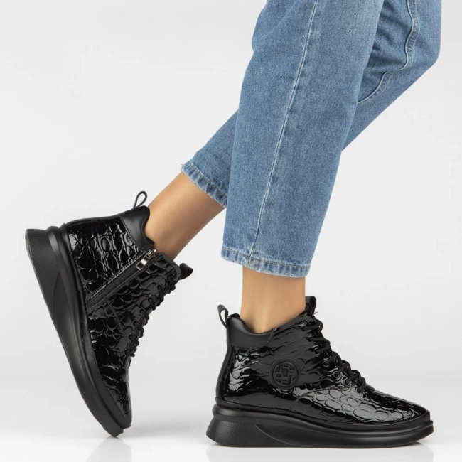 Leather ankle boots Filippo DBT8067/26 BK black