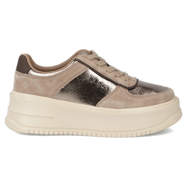 Leather sneakers Filippo DP7124/25 TP Beige