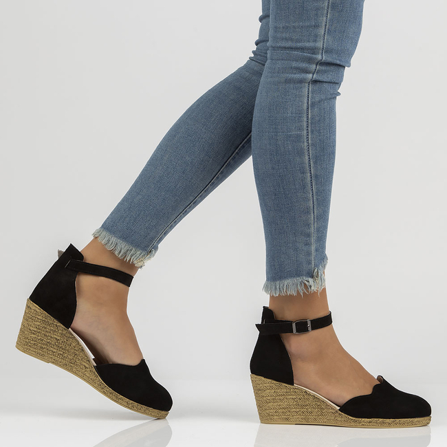 Leather sandals Filippo DS1394/22 BK Black