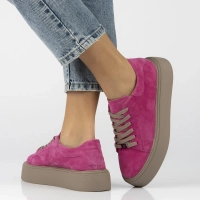 Skórzane sneakersy Filippo DP6119/25 FH fuksja