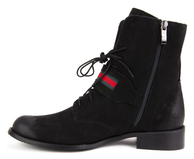 Trzewiki Filippo 2322 Czarny Nubuk